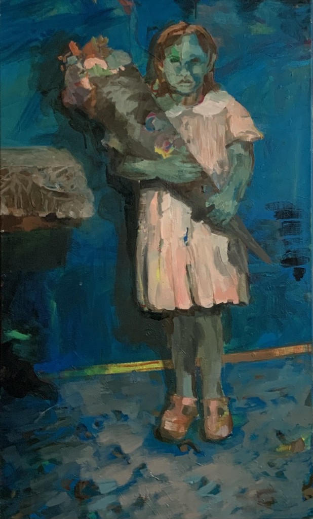 Erster Schultag - 2020-2024 - Acryl auf Leinwand - 93 x 56 cm