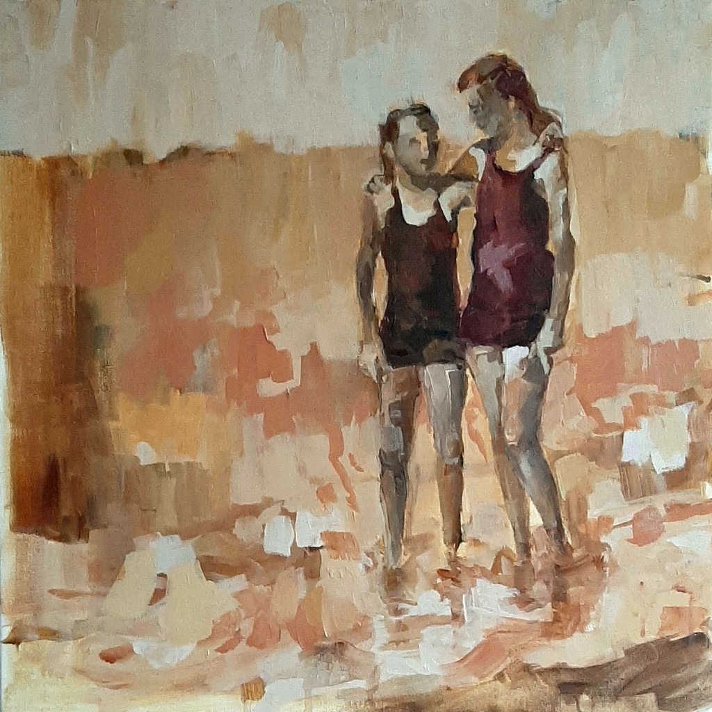Familienalbum - Kinderfreundin - 2019 - Acryl auf Leinwand - 50 x 50 cm