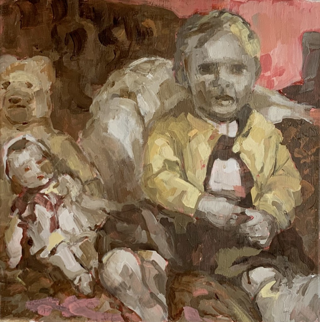 Familienalbum - Kuscheltiere - 2020 - Acryl auf Leinwand - 40 x 40 cm 