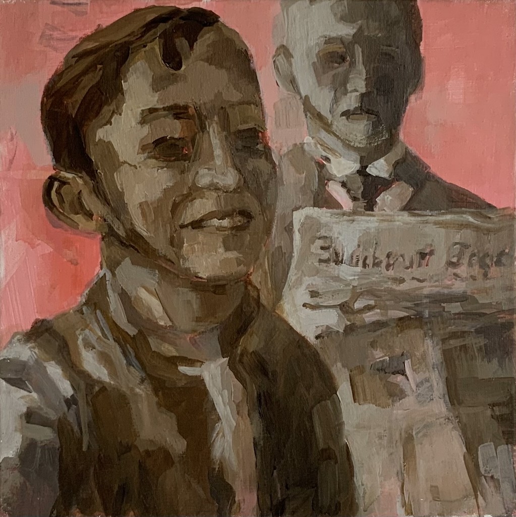 Familienalbum - Zwickauer Tageblatt - 2020 - Acryl auf Leinwand - 40 x 40 cm 
