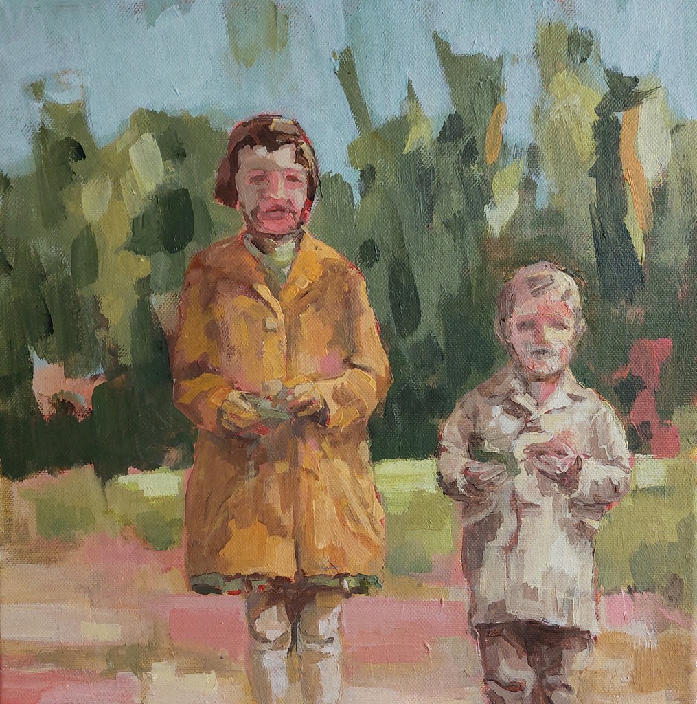 Längst vergangen - Königskinder - 2022 - Acryl auf Leinwand - 30 x 30 cm