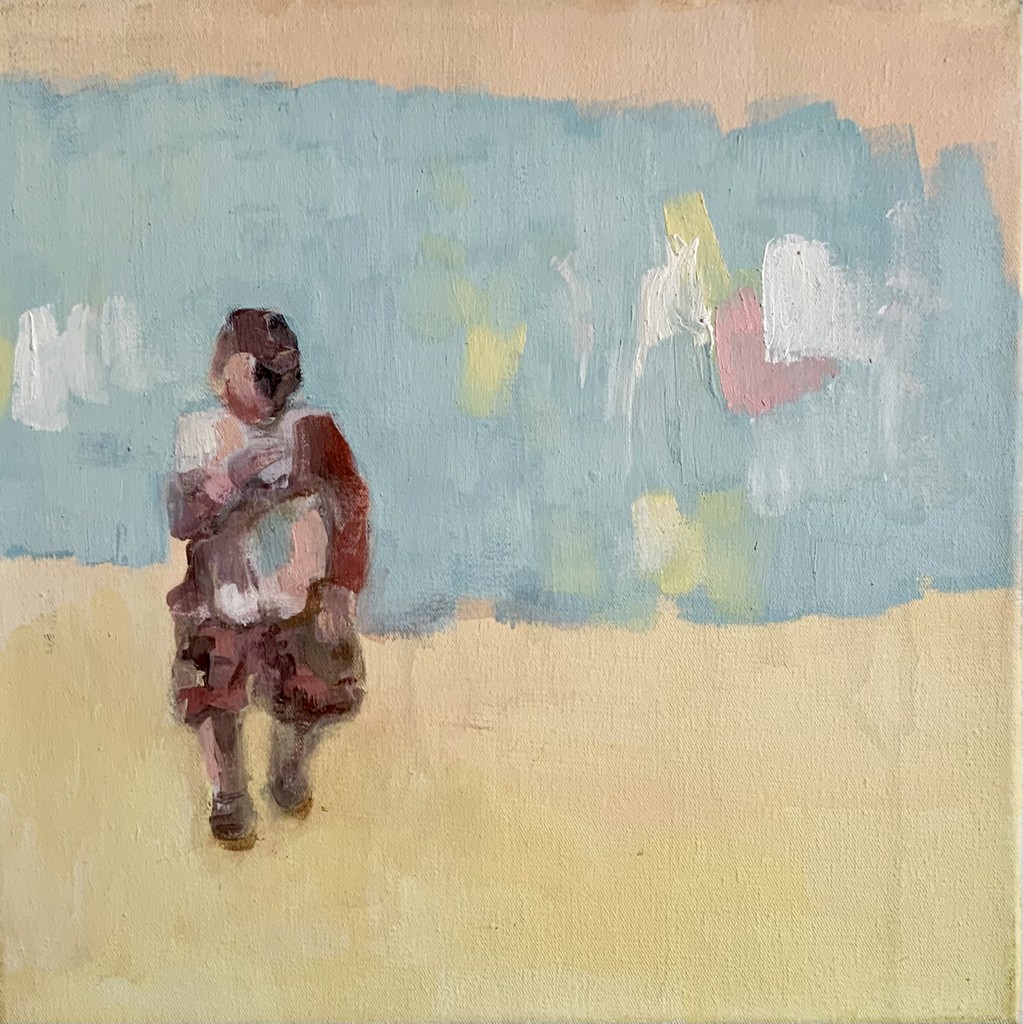 Längst vergangen - unterwegs - 2019 - Acryl, Eitempera auf Leinwand - 30 x 30 cm 