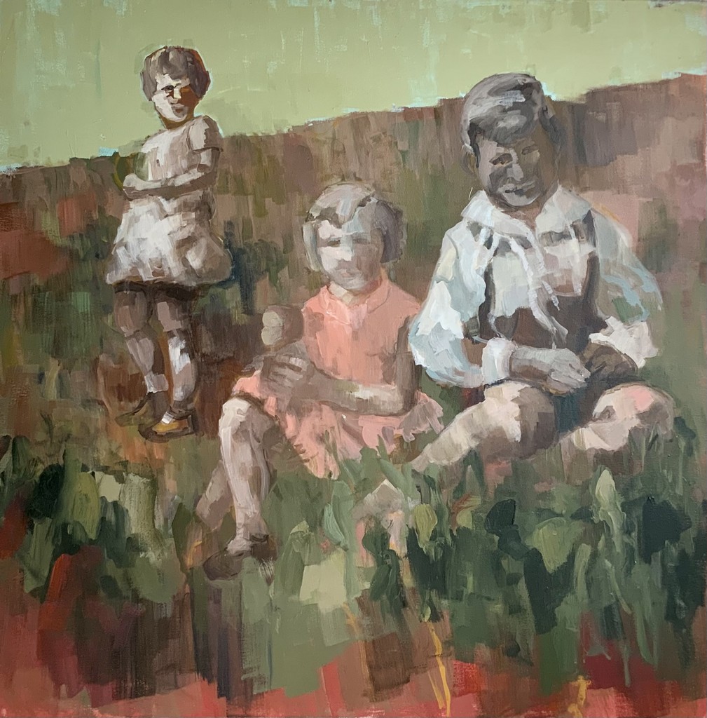 Vater Mutter Kind - 2019 - Acryl auf Leinwand - 100 x 100 cm 