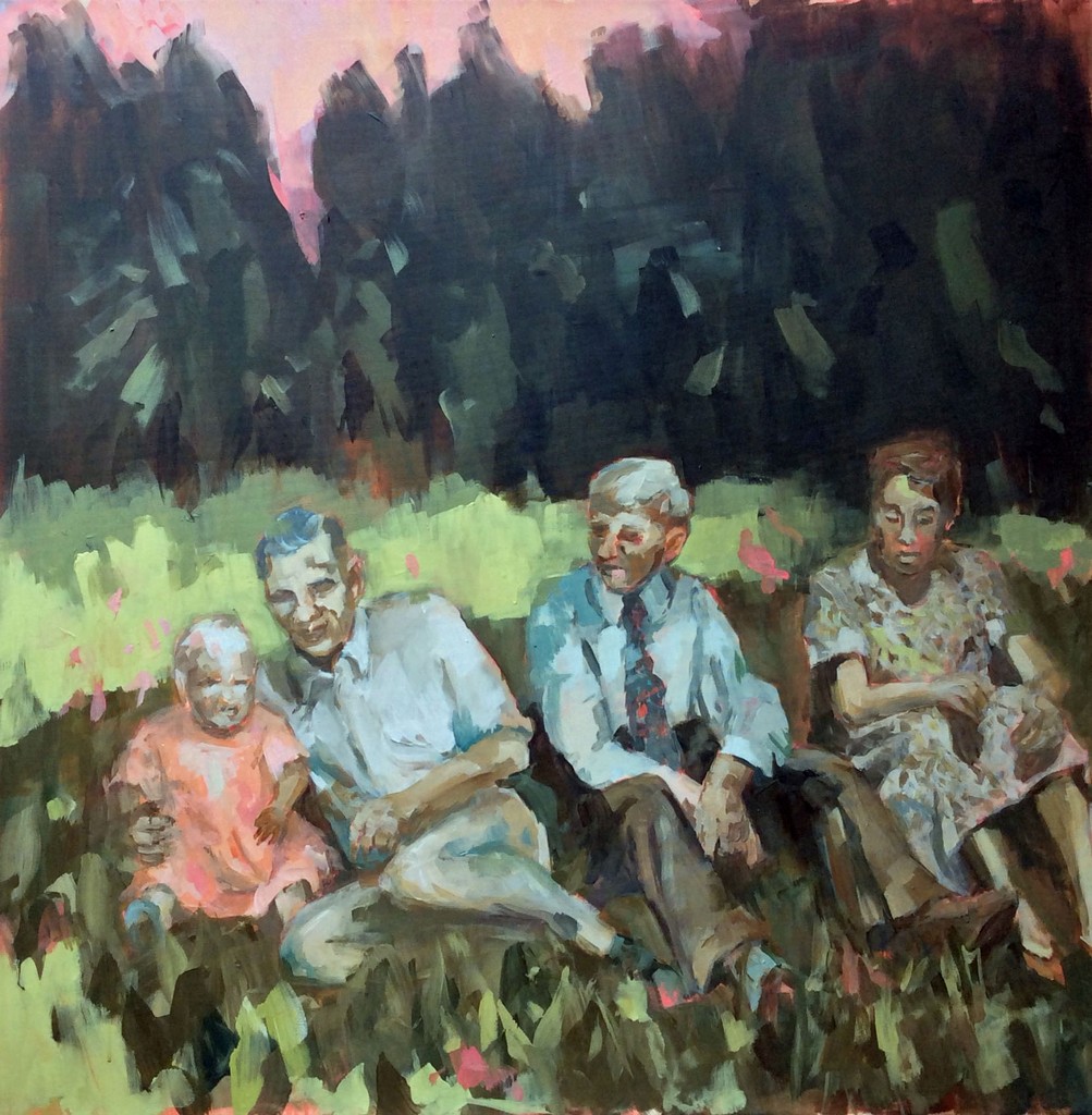Waldwege - 2020 - Acryl auf Leinwand - 100 x 100 cm 