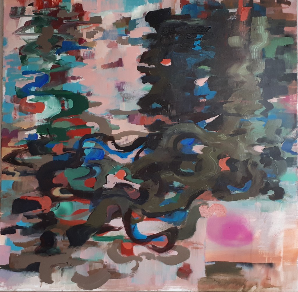 Arsenale di Venezia II  - 2014 - Acryl, Lack auf Leinwand - 100 x 100 cm 