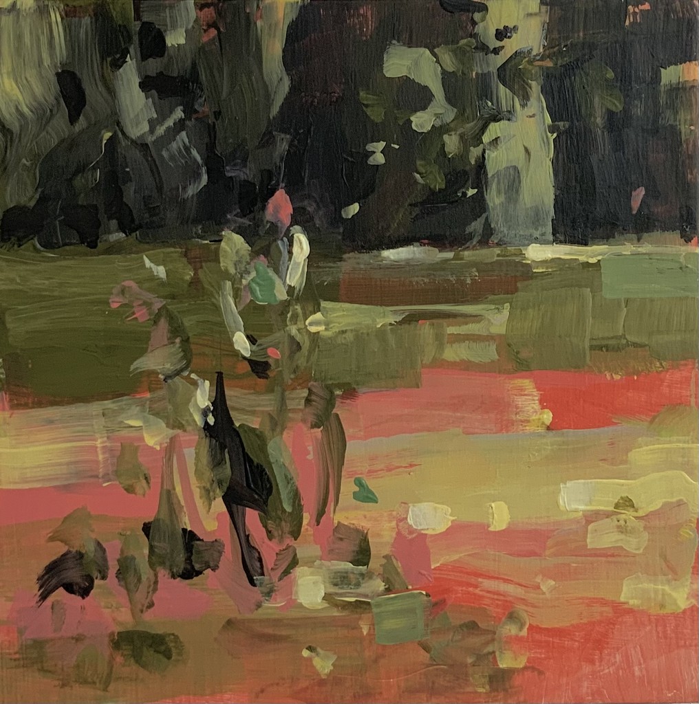 Oh, diese Stille - 2024 - Acryl auf Holz - 20 x 20 cm