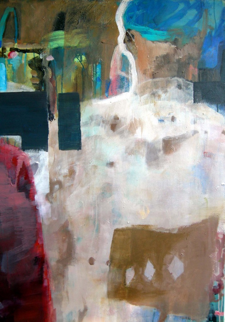 Muslimisches Viertel - 2010 - Acryl, Lack auf Leinwand - 100 x 65 cm